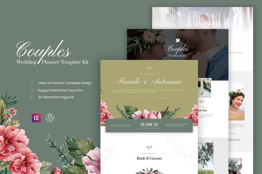 Template Kit para planificador de bodas