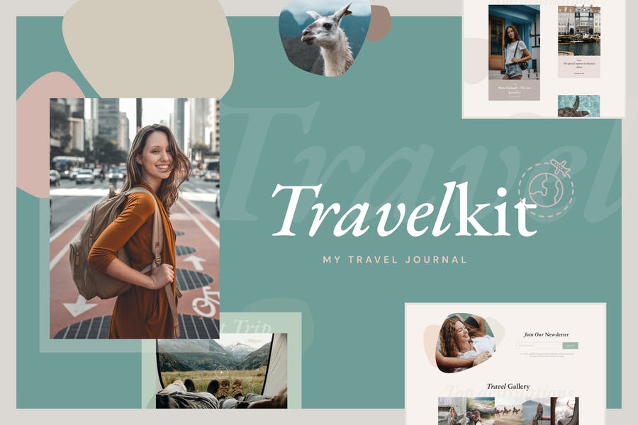 TravelKit - Kit de plantillas de diarios y blogs para Elementor