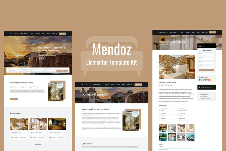 Mendoza - Kit de plantillas para hoteles y viajes
