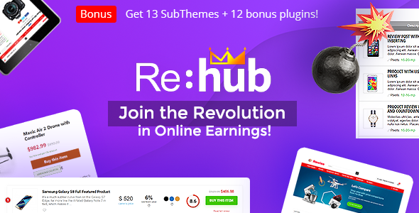 REHub - Comparación de precios, tema de WordPress para marketplace de múltiples proveedores