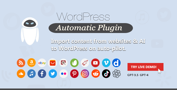 WordPress Automatic Plugin -  generador de contenido con IA y plugin de publicación automática