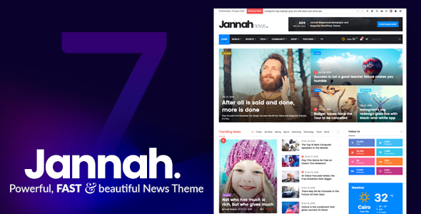 Jannah - Periódico, revista, noticias, tema de WordPress de BuddyPress