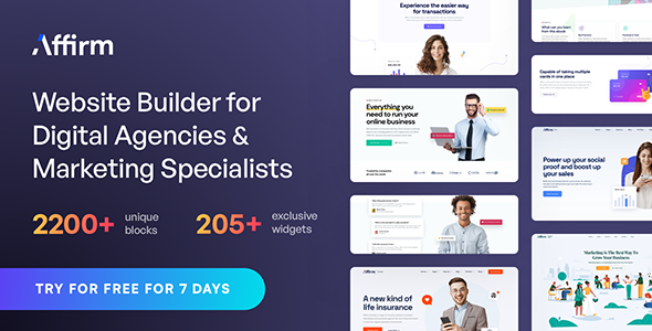 Affirm - Tema de WordPress para agencias de marketing y digitales