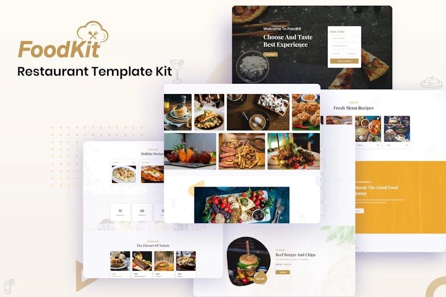 FoodKit - Kit de plantillas para restaurantes