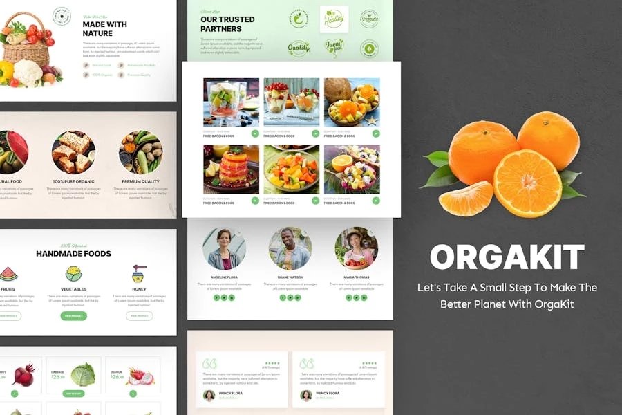 OrgaKit - Template Kit de Organic Farm Elementor