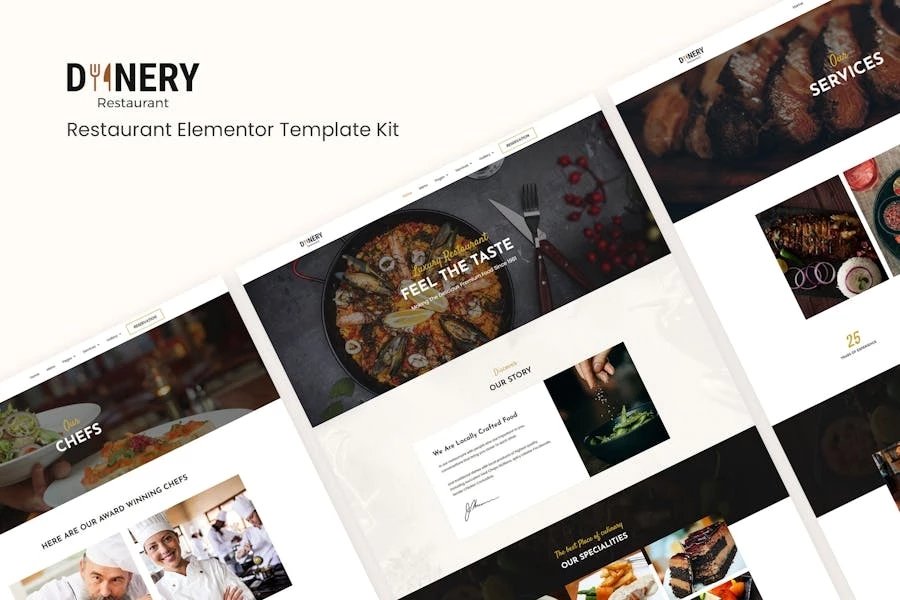 Dinery Template Kit de restaurante Elementor