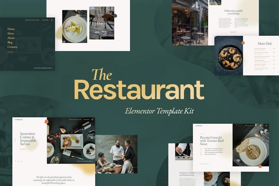 The Restaurant - Kit de plantillas Elementor