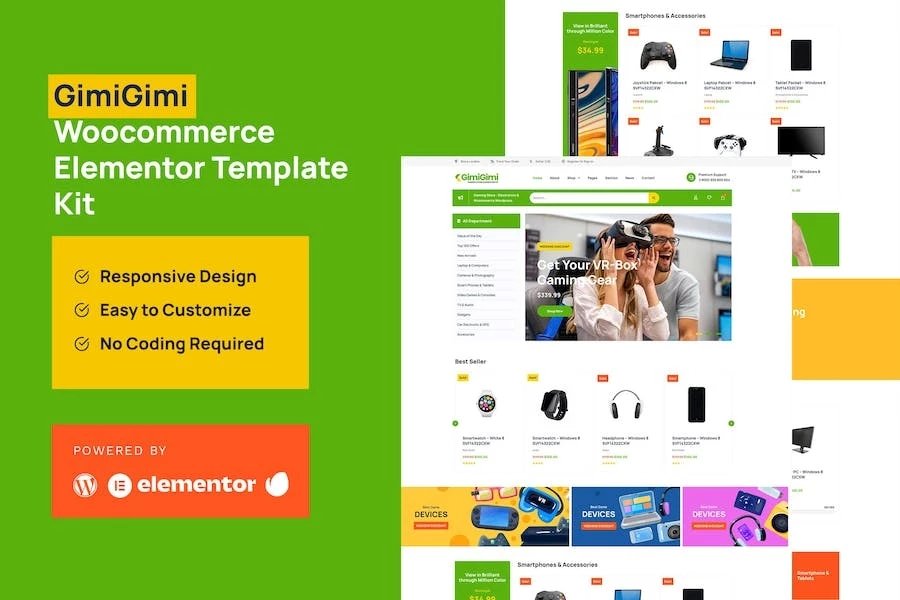 GimiGimi - Template Kit Elementor de Woocommerce