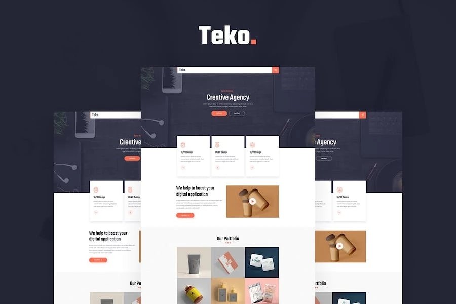 Teko - Kit de Plantillas para Agencia Creativa