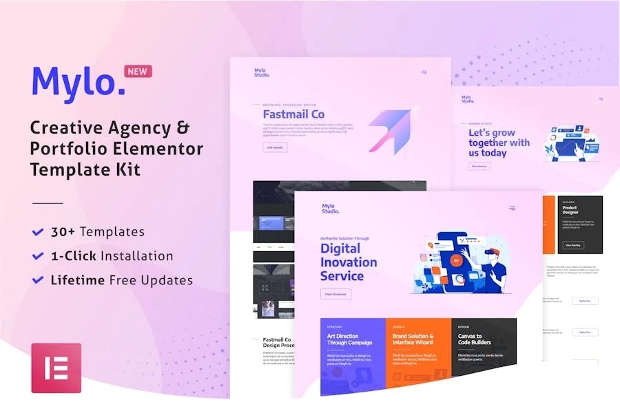 Mylo - Creative Agency Portfolio Template Kit