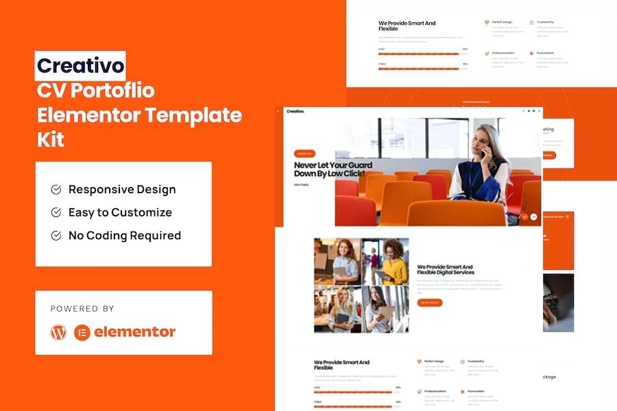 Creativo - Template Kit Elementor para agencia creativa