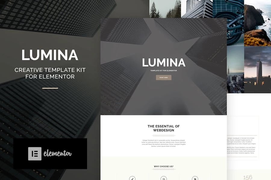 Lumina - Kit de plantillas Creatives Business Elementor