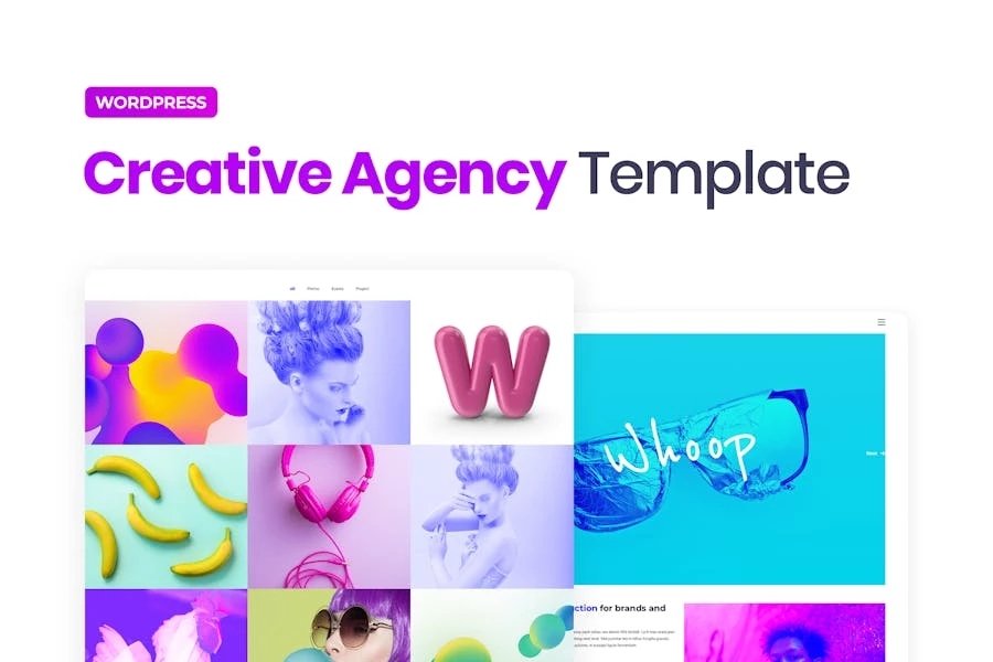 Whoop Template Kit Elementor para Agencia creativas