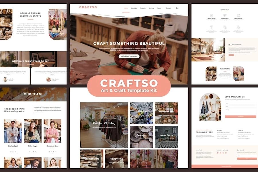 Craftso - Kit de plantillas para crear Elementor