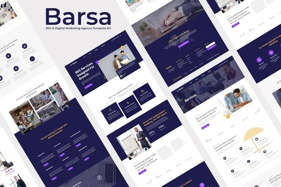 Barsa - Kit de plantillas para agencias de SEO y marketing digital