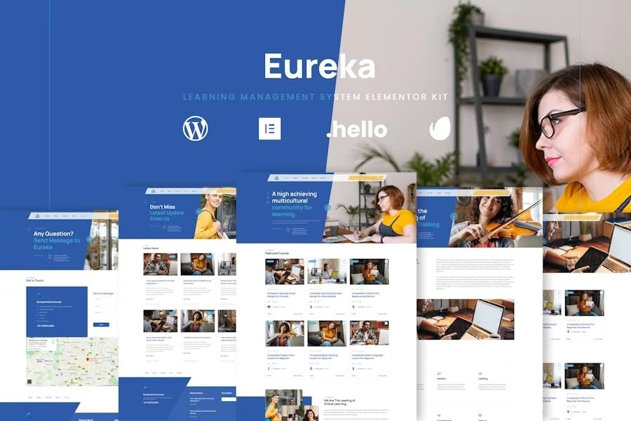 Eureka - Template Kit de Elementor de aprendizaje en línea