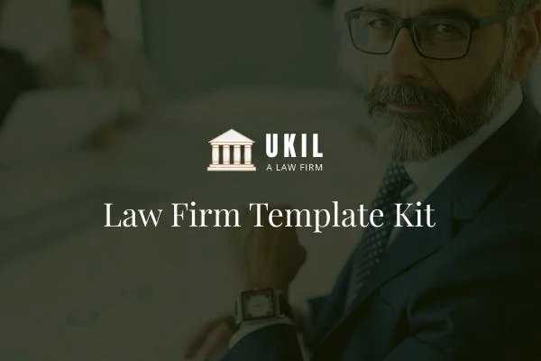 Ukil - Template Kit para firmas de abogados