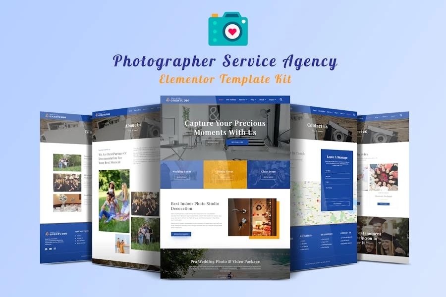 Onestudio - Template Kit Elementor para el servicio de agencia de