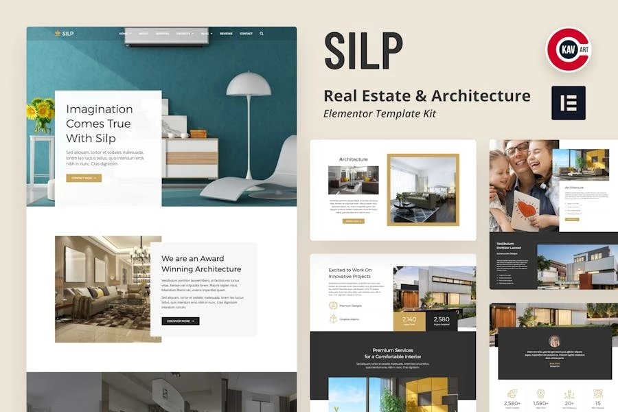 Silp - Template Kit de bienes raíces y arquitectura