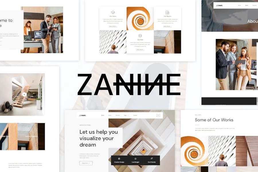 Zanine - Template Kit Elementor para Agencia de arquitectura