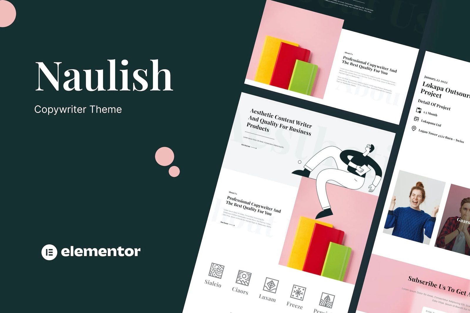 Naulish - Template Kit Elementor para redactores