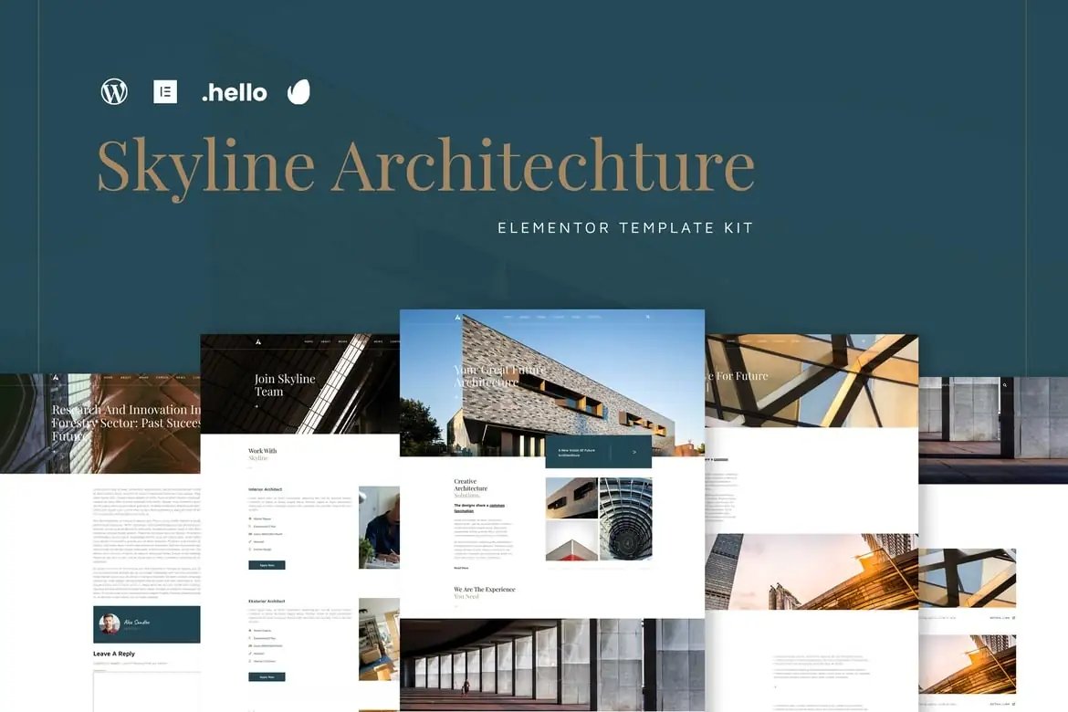 Skyline - Template Kit de arquitectura Elementor