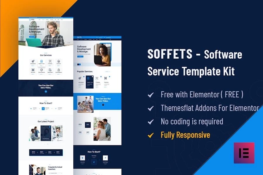 Soffets - Template Kit Elementor de software y servicios de TI