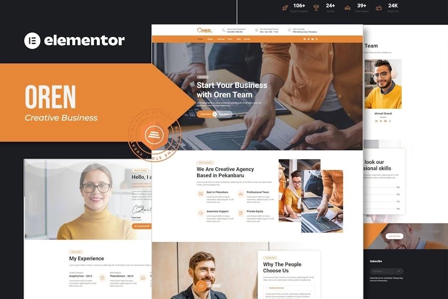 Oren - Template Kit Creative Business Elementor