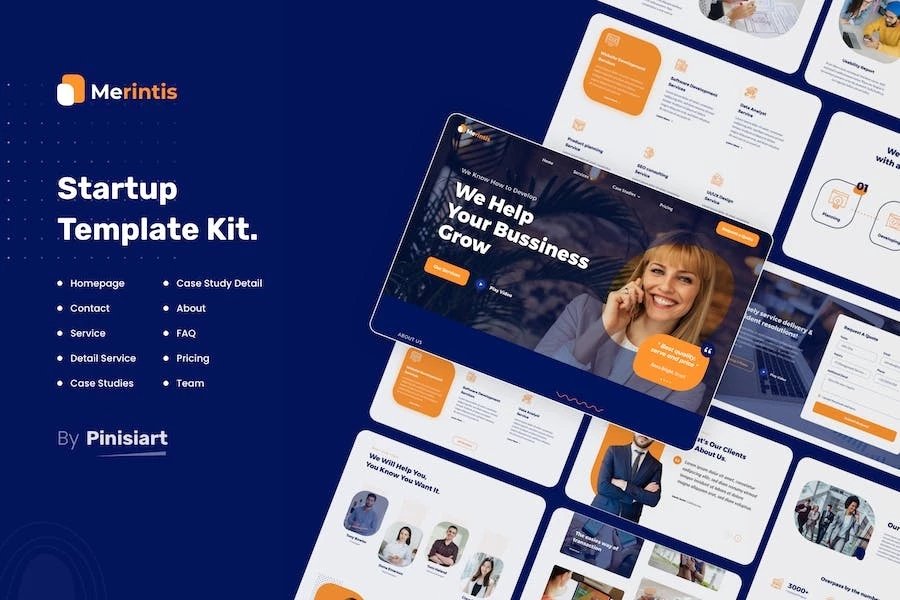 Merintis - Template Kit SaaS y Startup Elementor