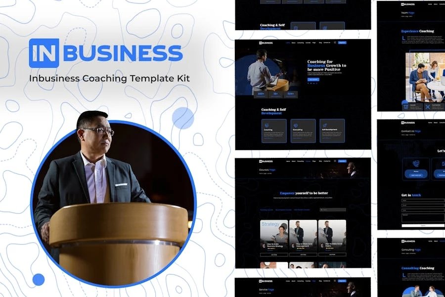 Inbusiness - Template Kit Elementor de Coaching Business