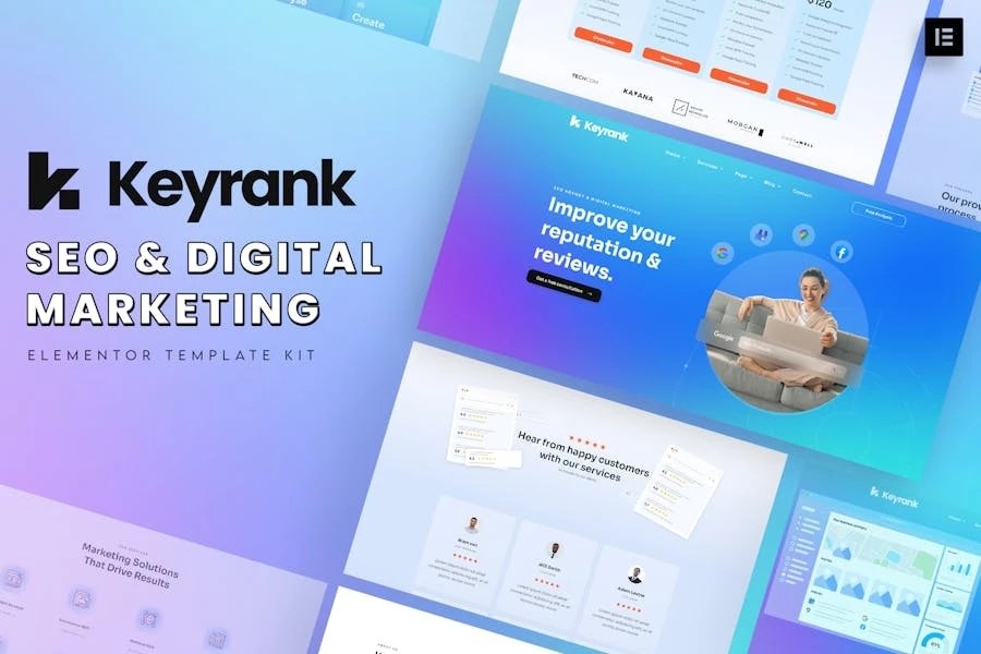 Keyrank - Template Kit para Agencia de SEO y marketing digital