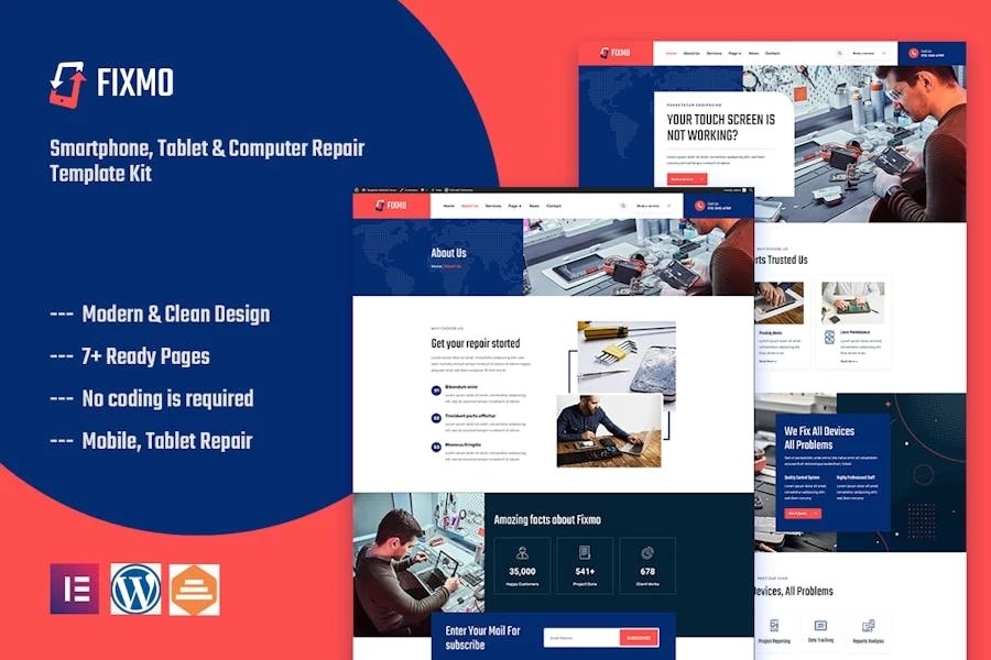 Fixmo Template Kit de reparación de teléfonos inteligentes, tabletas y computadoras