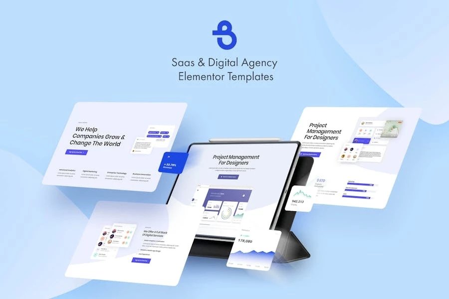 Burto - Template Kit Elementor de Saas y Agencia Digital