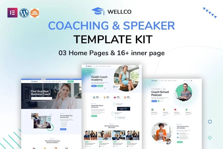 Wellco - Template Kit Elementor para coaching y conferenciante