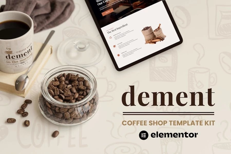 Dement - Template Kit Elementor para cafeterías