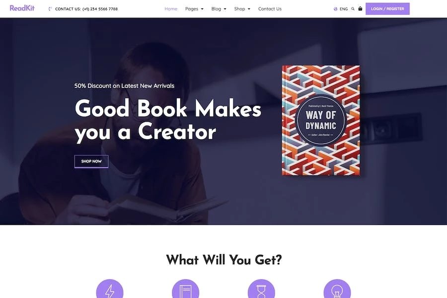 ReadKit - Template Kit de libros Elementor