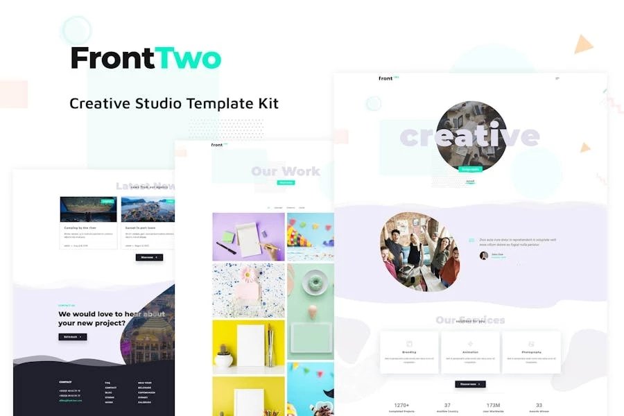 FrontTwo - Kit de plantillas de estudio creativo