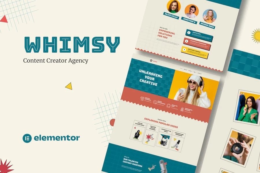 Whimsy - Kit de plantillas para agencias de creación de contenido