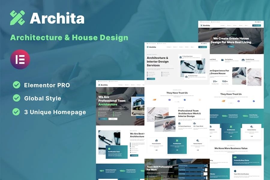 Archita - Template Kit Elementor para arquitectura e interiorismo