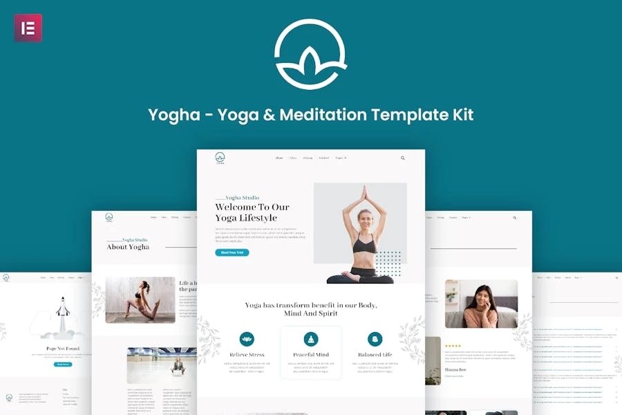 Yogha - Template Kit Elementor de yoga y meditación