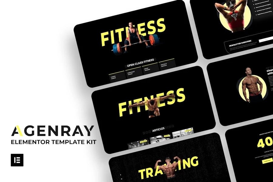 Agenray Template Kit Gym Elementor