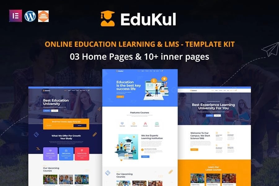 Edukul - Template Kit de aprendizaje y educación en línea