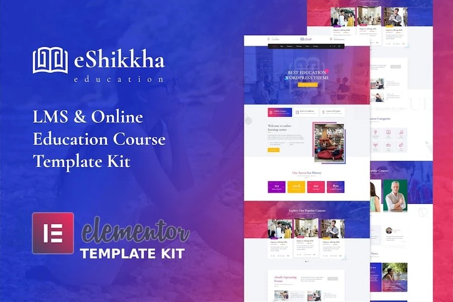 eShikkha - Template Kit de aprendizaje electrónico para Elementor