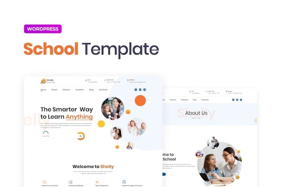 Shelly Template Kit escolares para Elementor