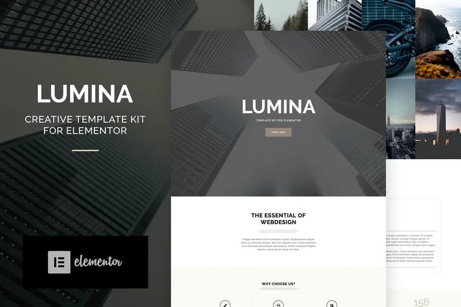 Lumina - Kit de plantillas Elementor para planificador y organizador de eventos