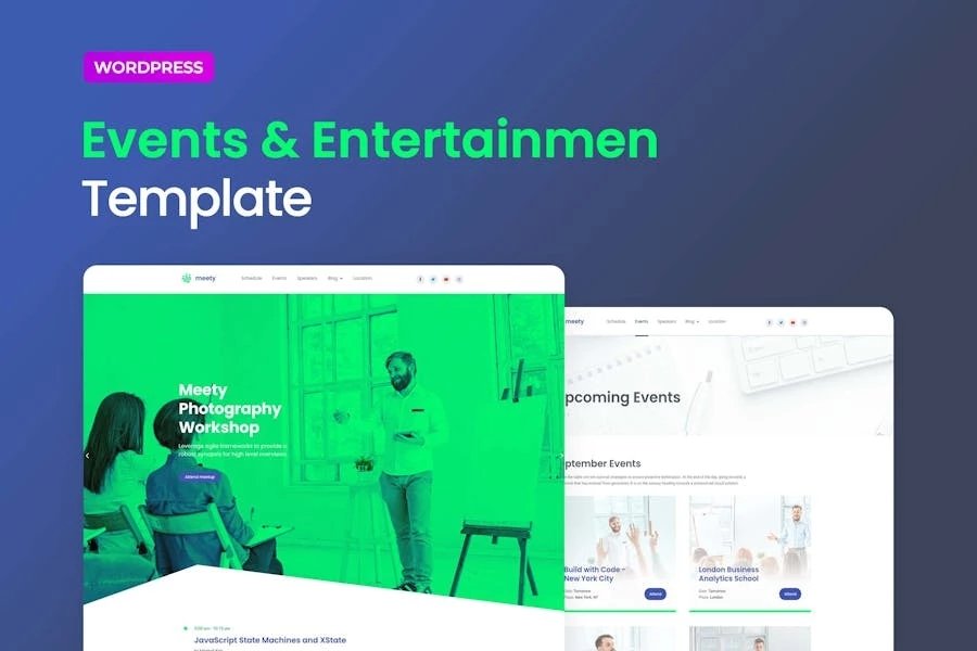 Meety - Template Kit de Elementor para eventos y reuniones