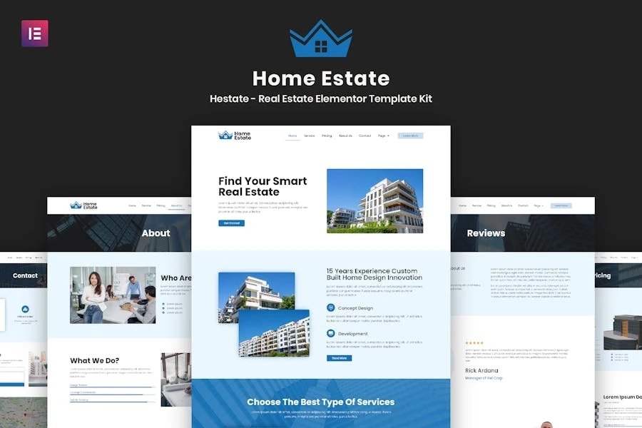H-Estate - Template Kit para Elementor Inmobiliario