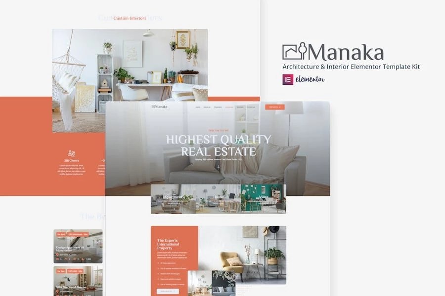 Manaka - Template Kit para elementos de arquitectura e interiores