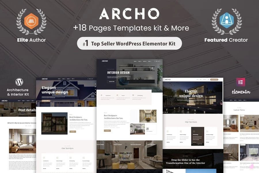 Archo - Template Kit Elementor de arquitectura e interiores