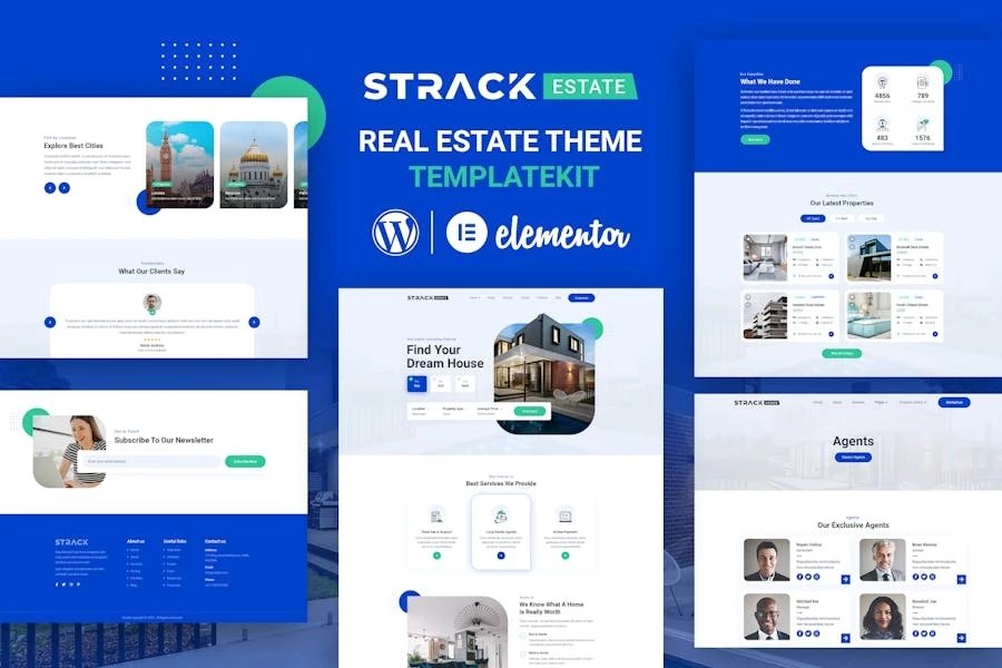 STRACK Estate - Template Kit Realty Elementor